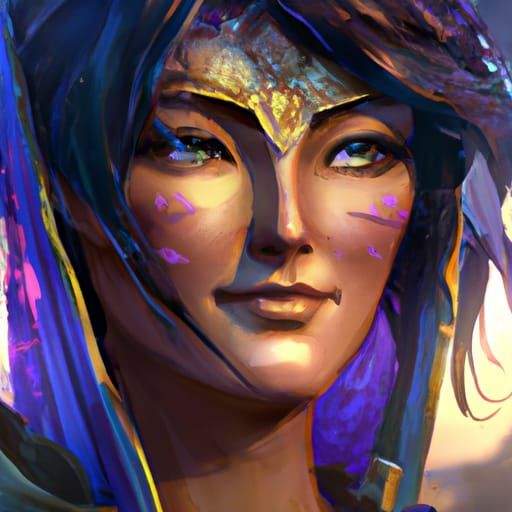 Hyperdetailed Portrait in Volumetric Lighting Style