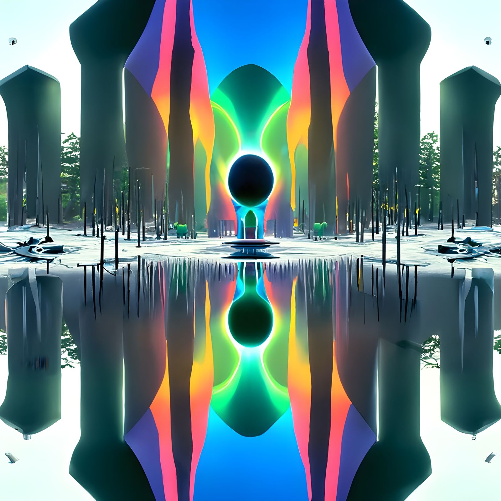 Psychedelic Psychological Diffraction in 8K Resolution