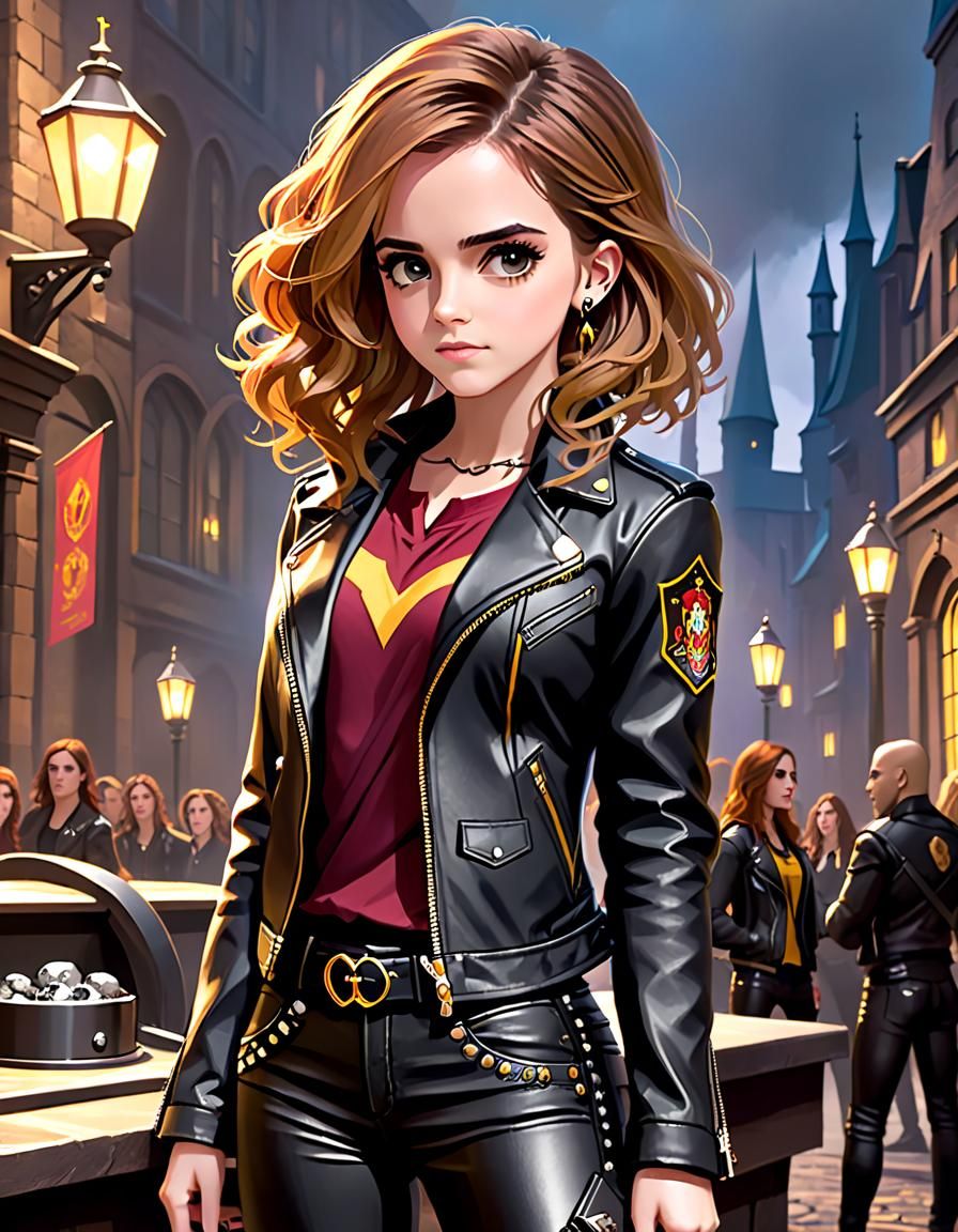 Hermione Granger as Rock Girl in Disney Style