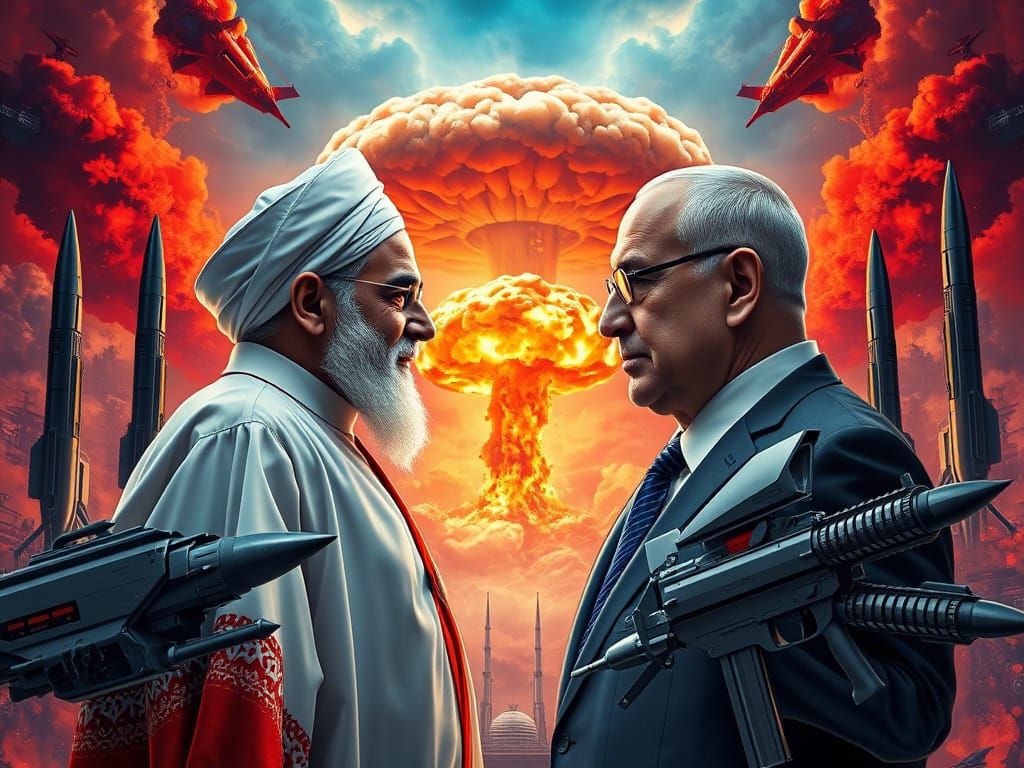 Iran and Israel Presidents Face Off in Hyperrealistic Concep...