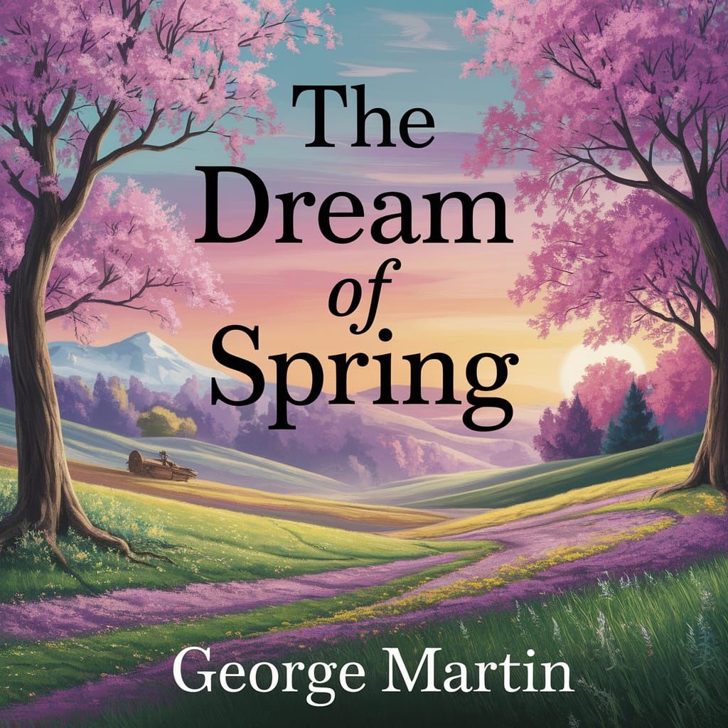 A Mysterious Springtime Landscape in Whimsical Style