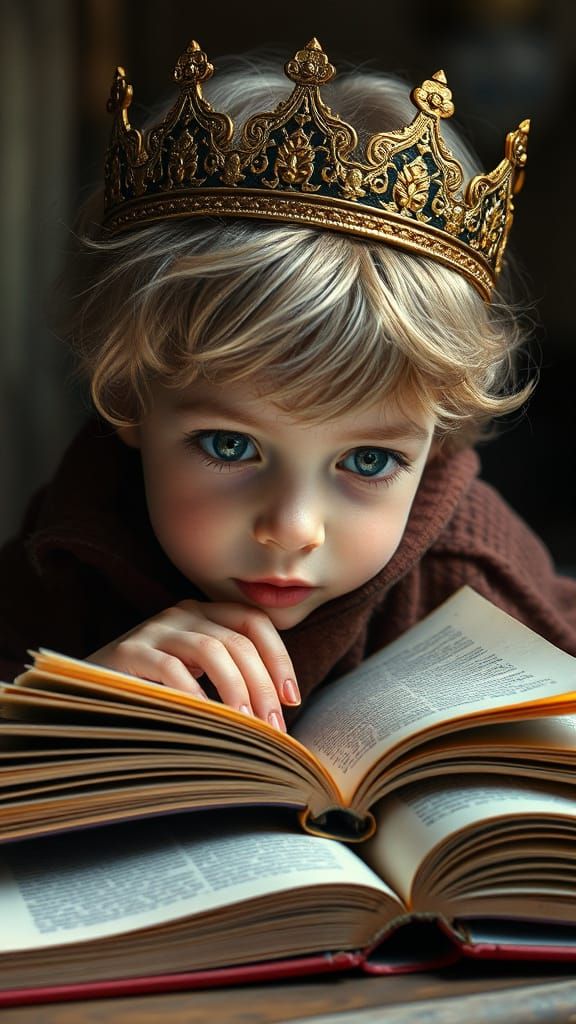 A Curious Boy Unfolds Answers in a Vibrant Tapestry of Color...