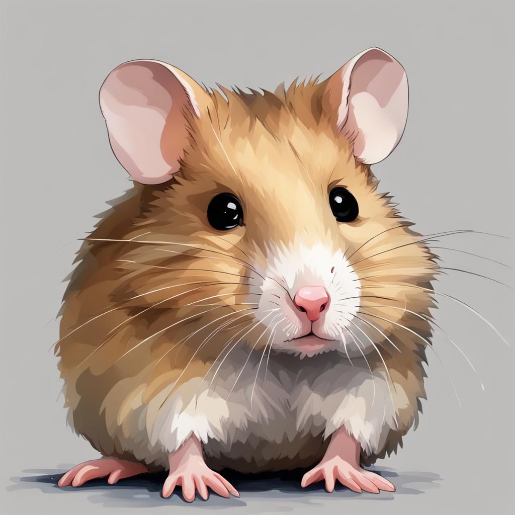 Cute Hamster Generated by AI