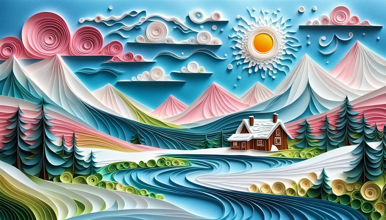 Quilled paper art -  Alaska  💖