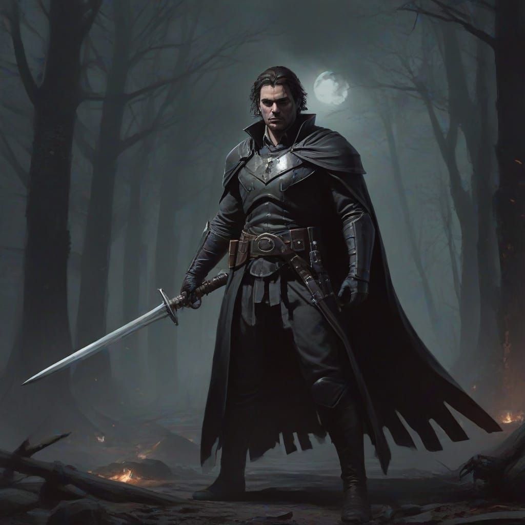 Grimdark Pulp Art Illustration