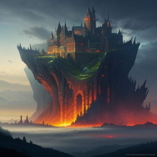 Epic Cinematic Digital Landscape of Fantasie