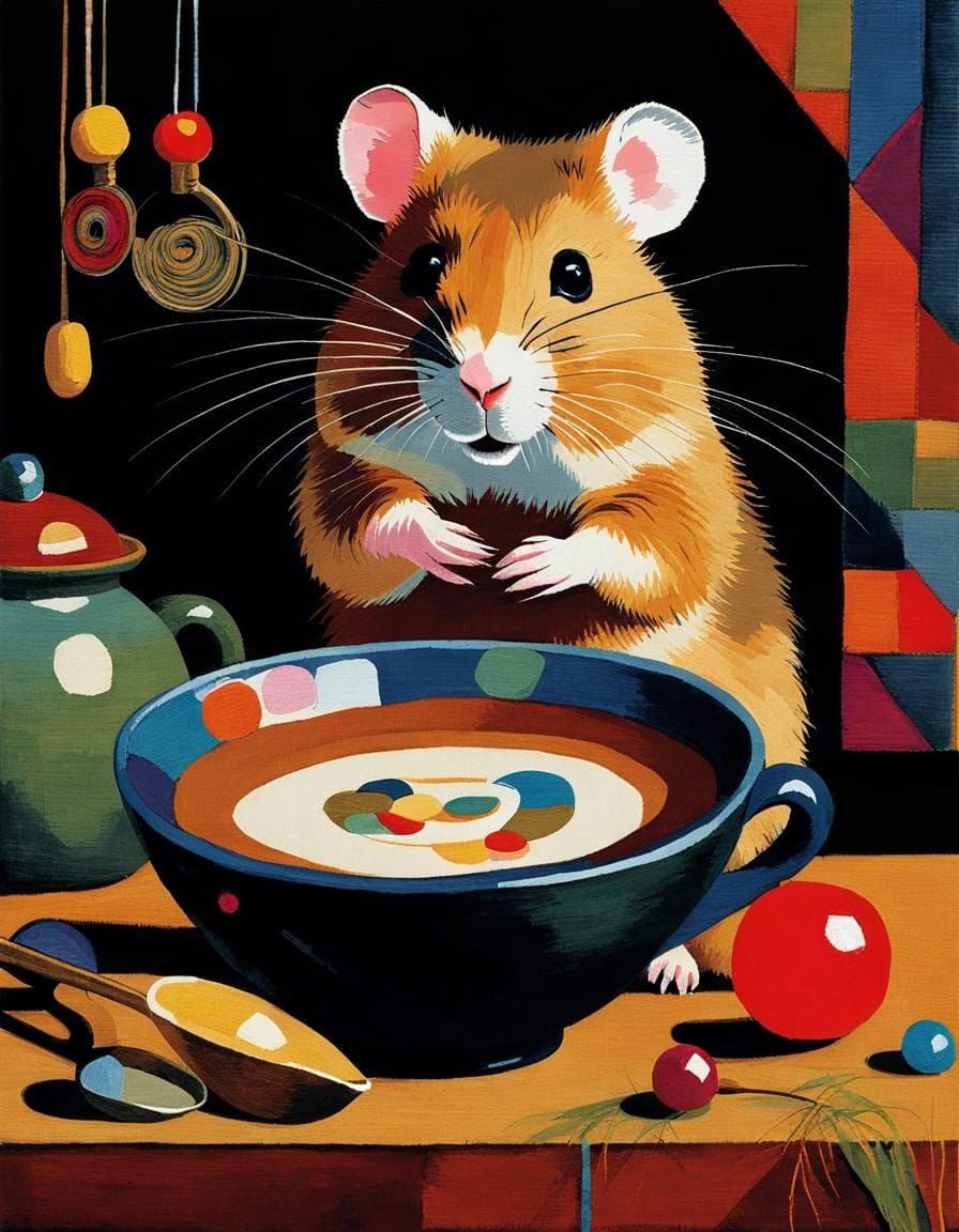 Kitchen hamster. 😍