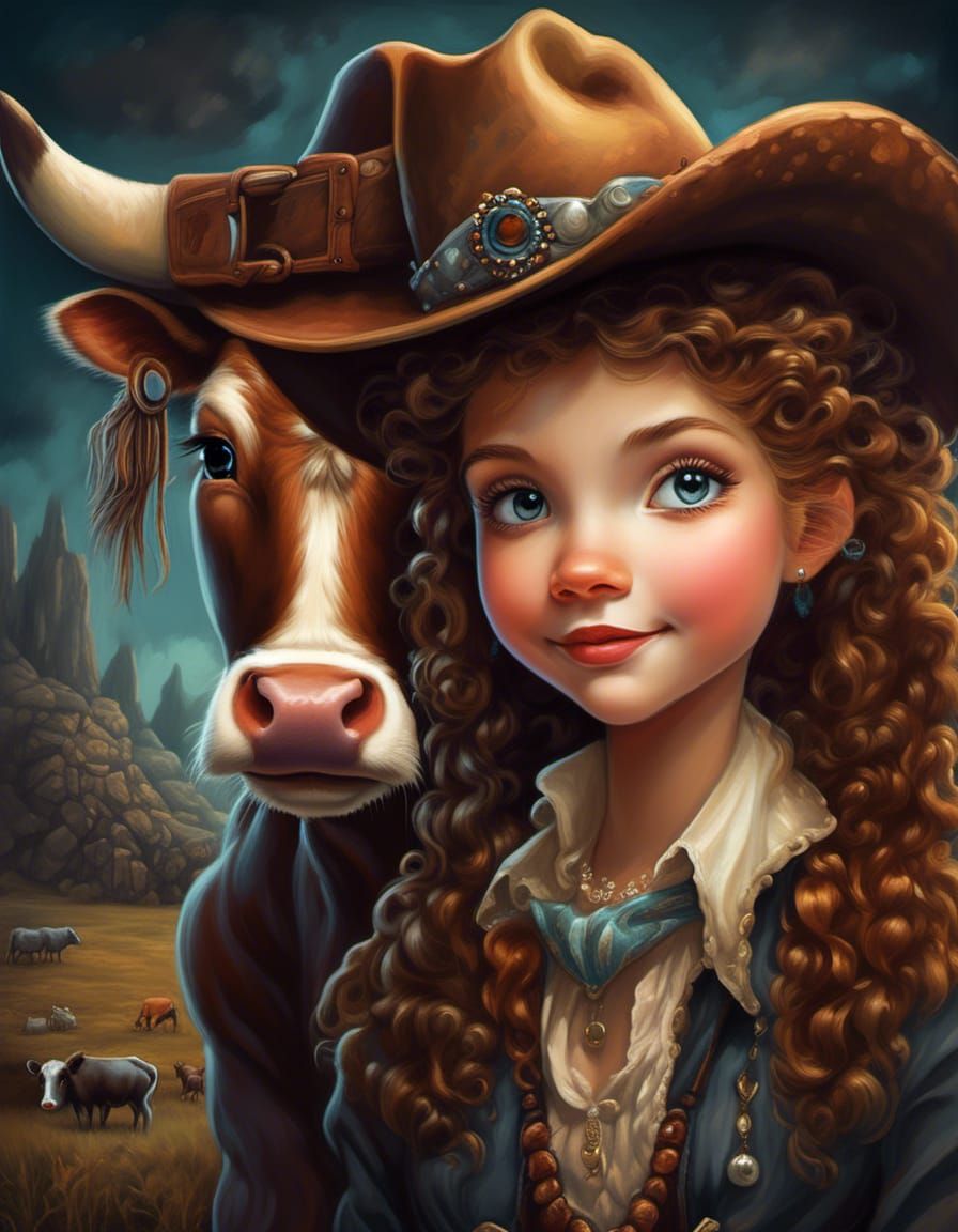 Duality: Vivid Surreal Portrait of Contrasting Emotions