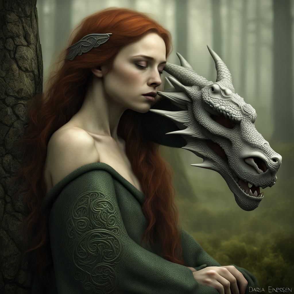 Celtic Dragon Dreamscape in 3D