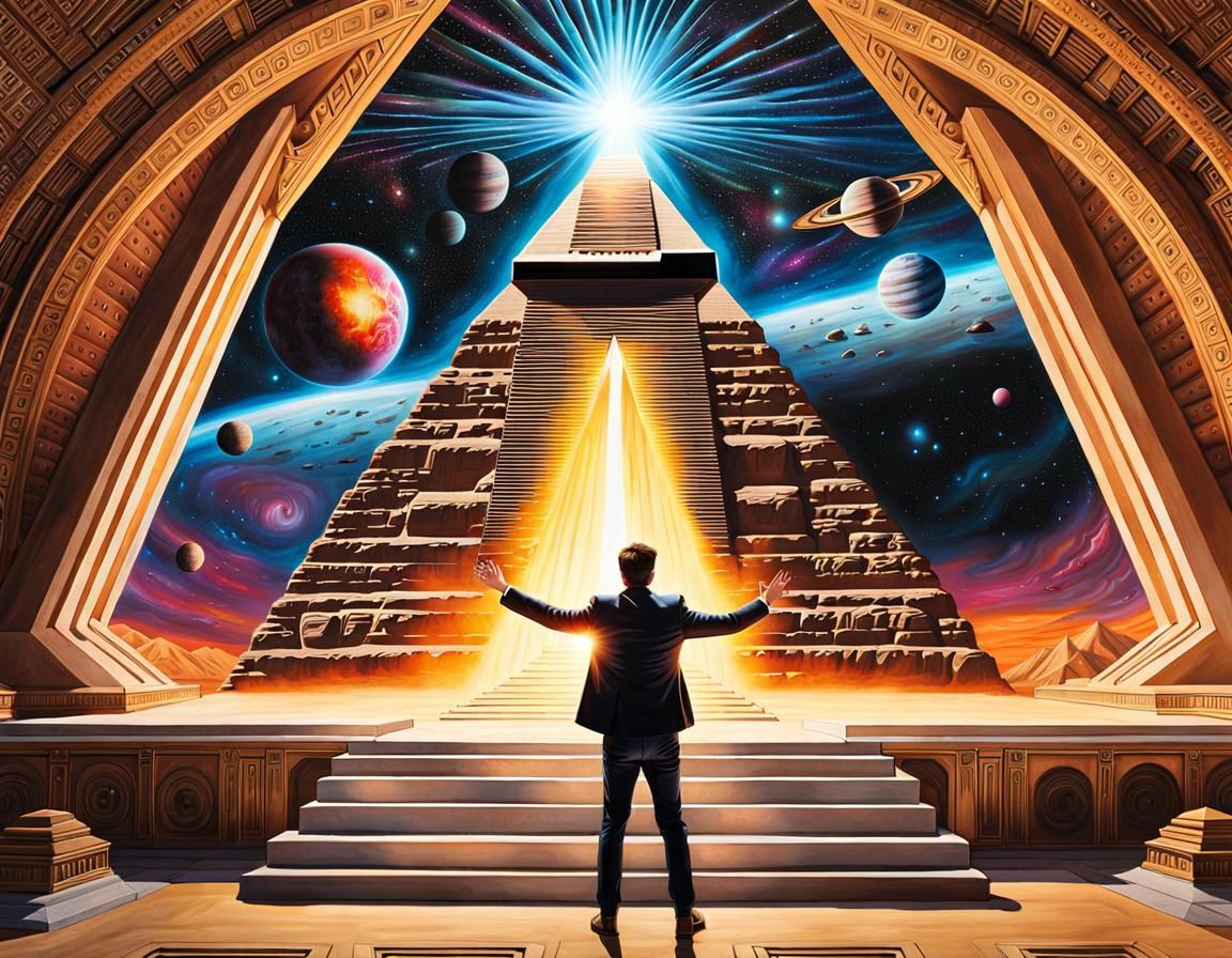 Kardashevian Type 3 portal to the cosmos