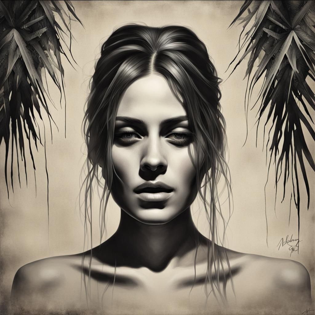 Remembrance Portrait in Hyperrealistic Splash Art