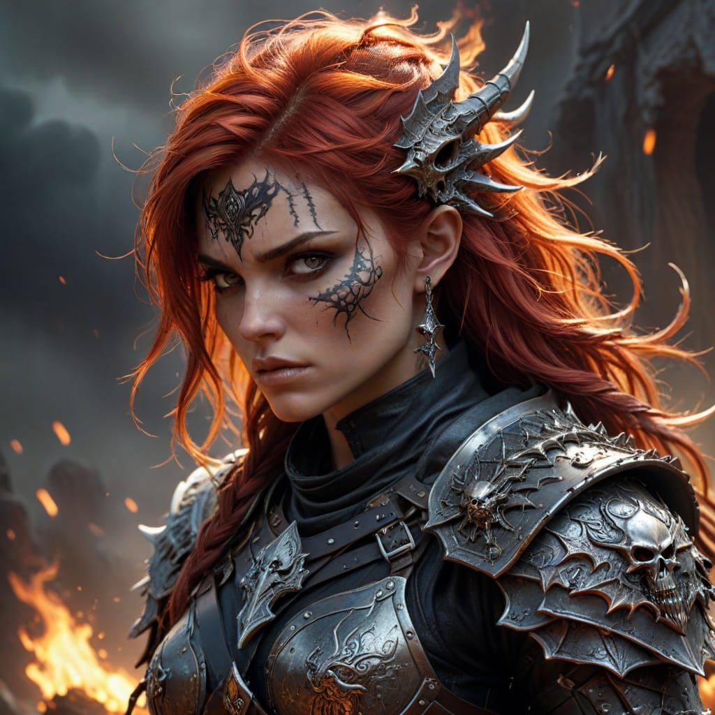 Fantasy Thief Portrait in Luis Royo Style