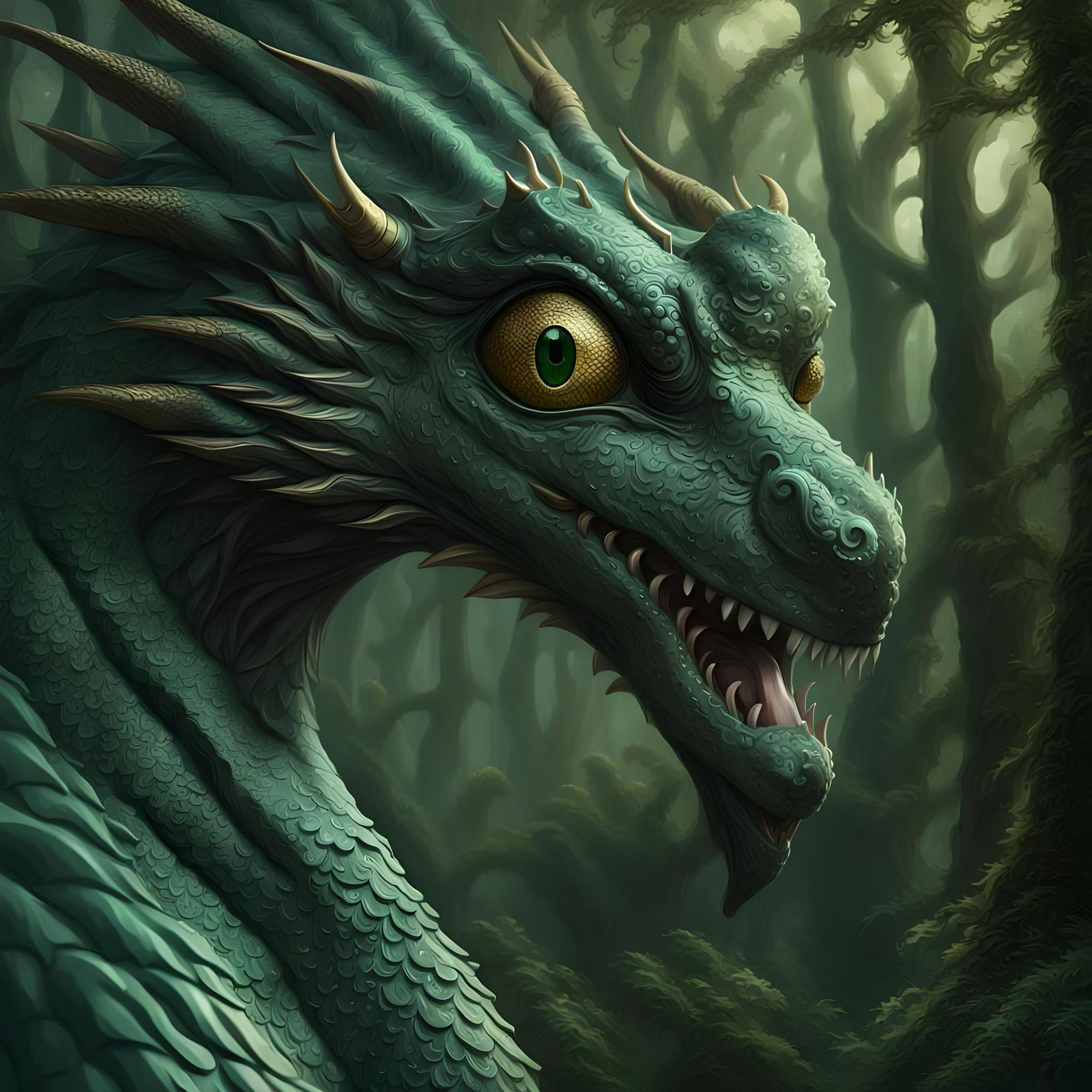 Basilisk with Googly Eyes in Agartha Forest