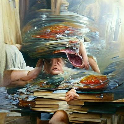 ADHD Visualized as Oil Painting