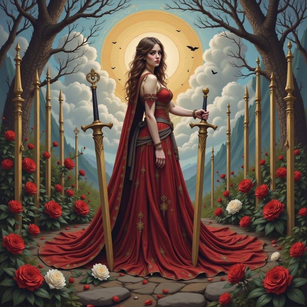 Queen of Swords in a Tower Moment