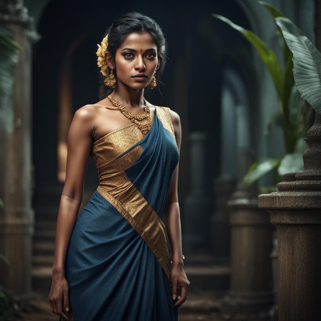 Gorgeous Sri Lankan Woman Portrait in High Definition