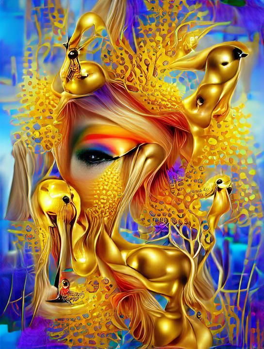 Golden Nature Goddess