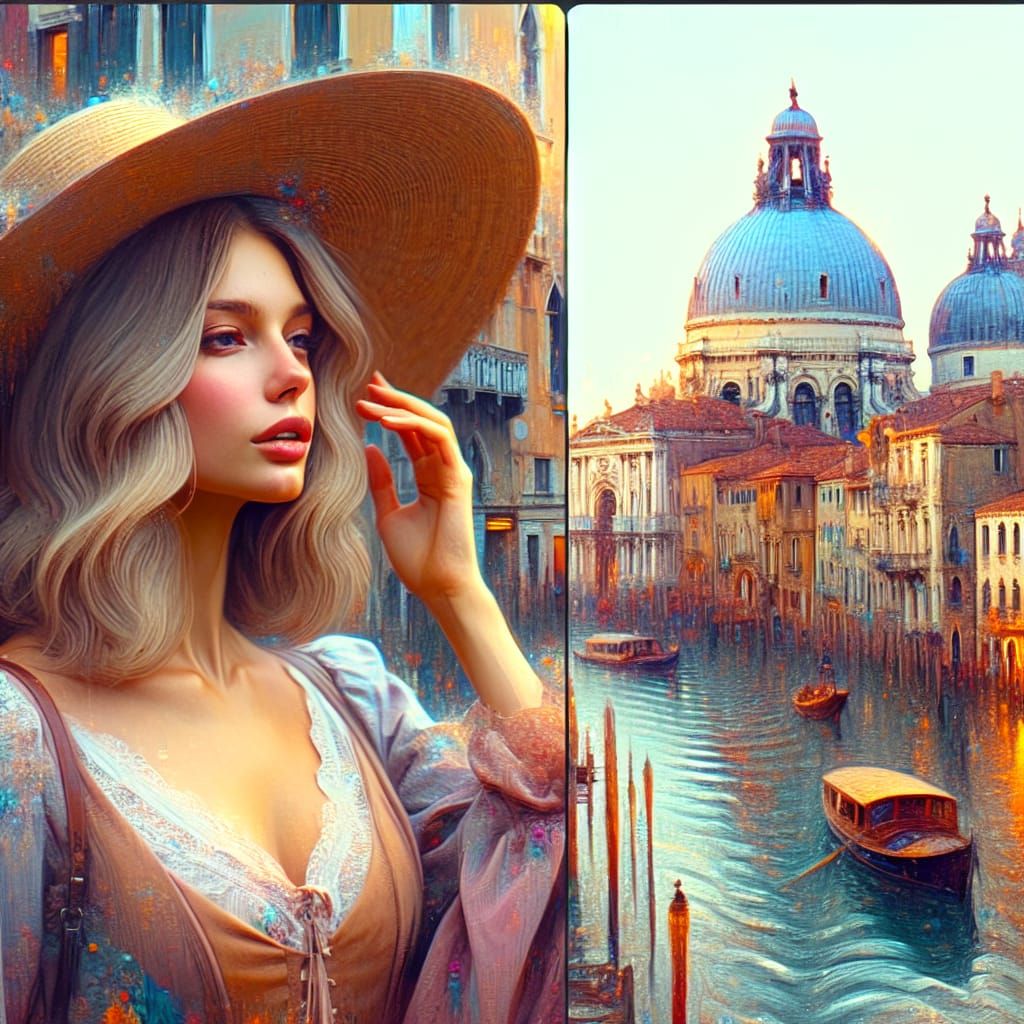 Anna Kendrick in Romantic Venice: Detailed Matte Painting