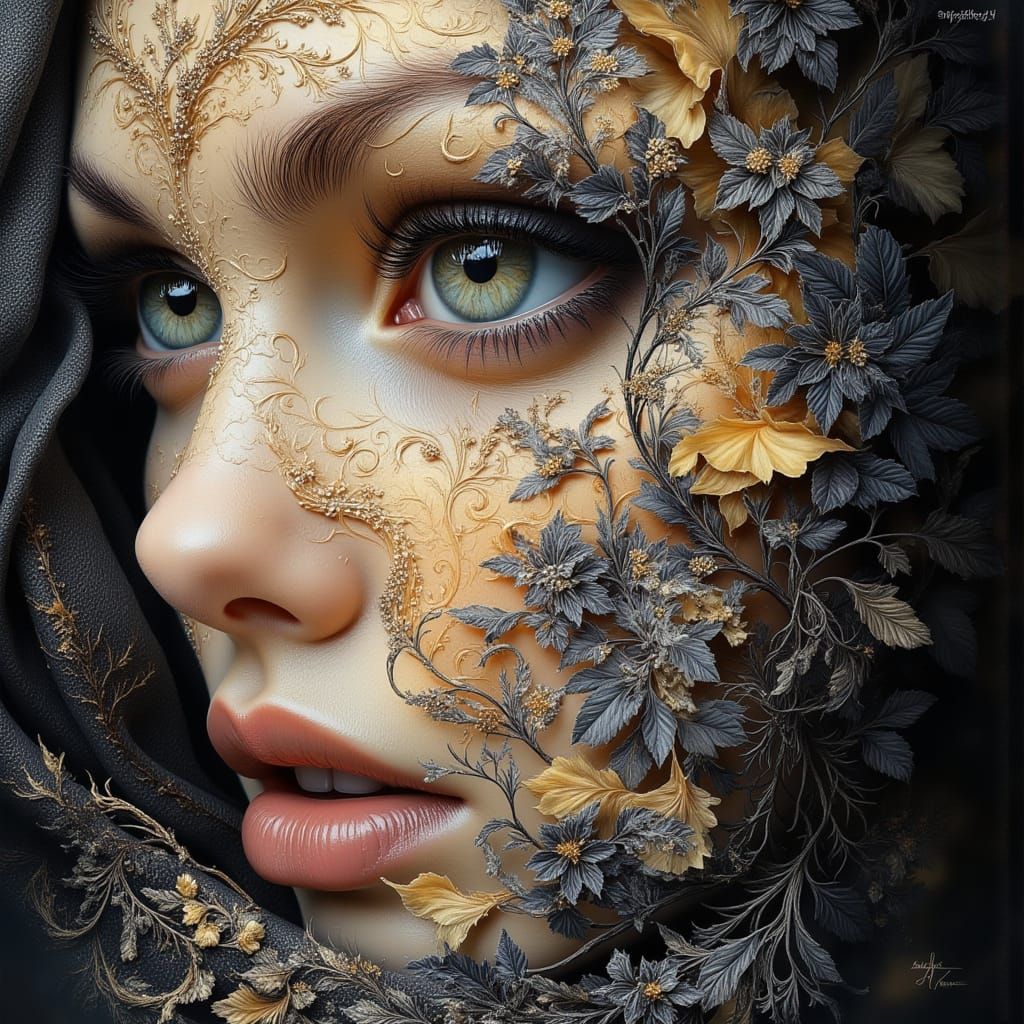 Elegant Digital Portrait Inspired by Artgerm and WLOP