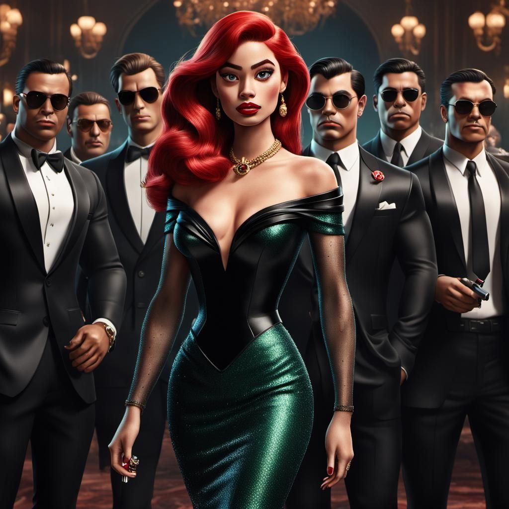 Ariel as a mafia boss