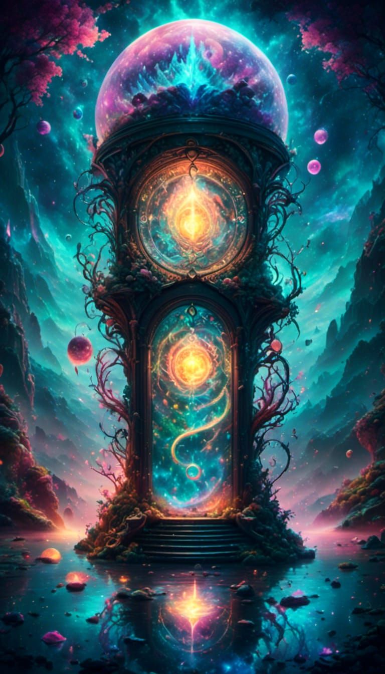 Cosmic Landscape with Elemental Magic Vortexes