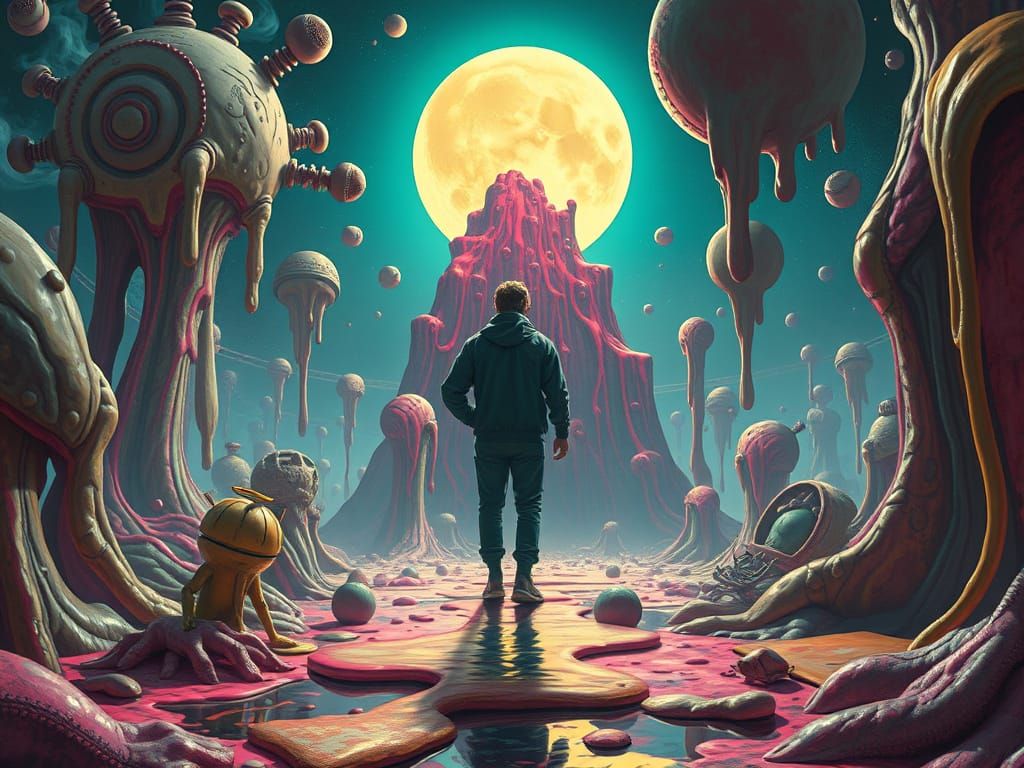 Distorted Reality: A Surreal Digital Painting