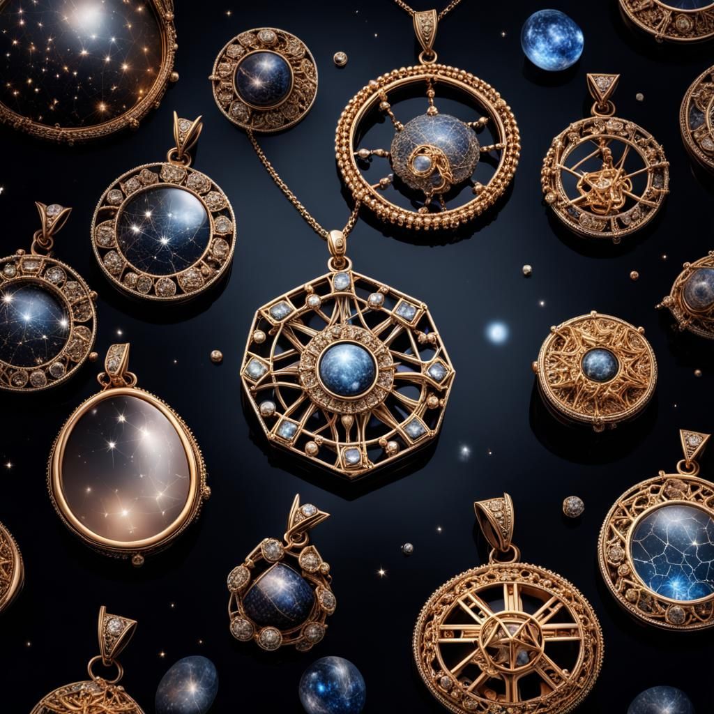 Constellation Jewelry: Hyperrealistic and Intricate Design