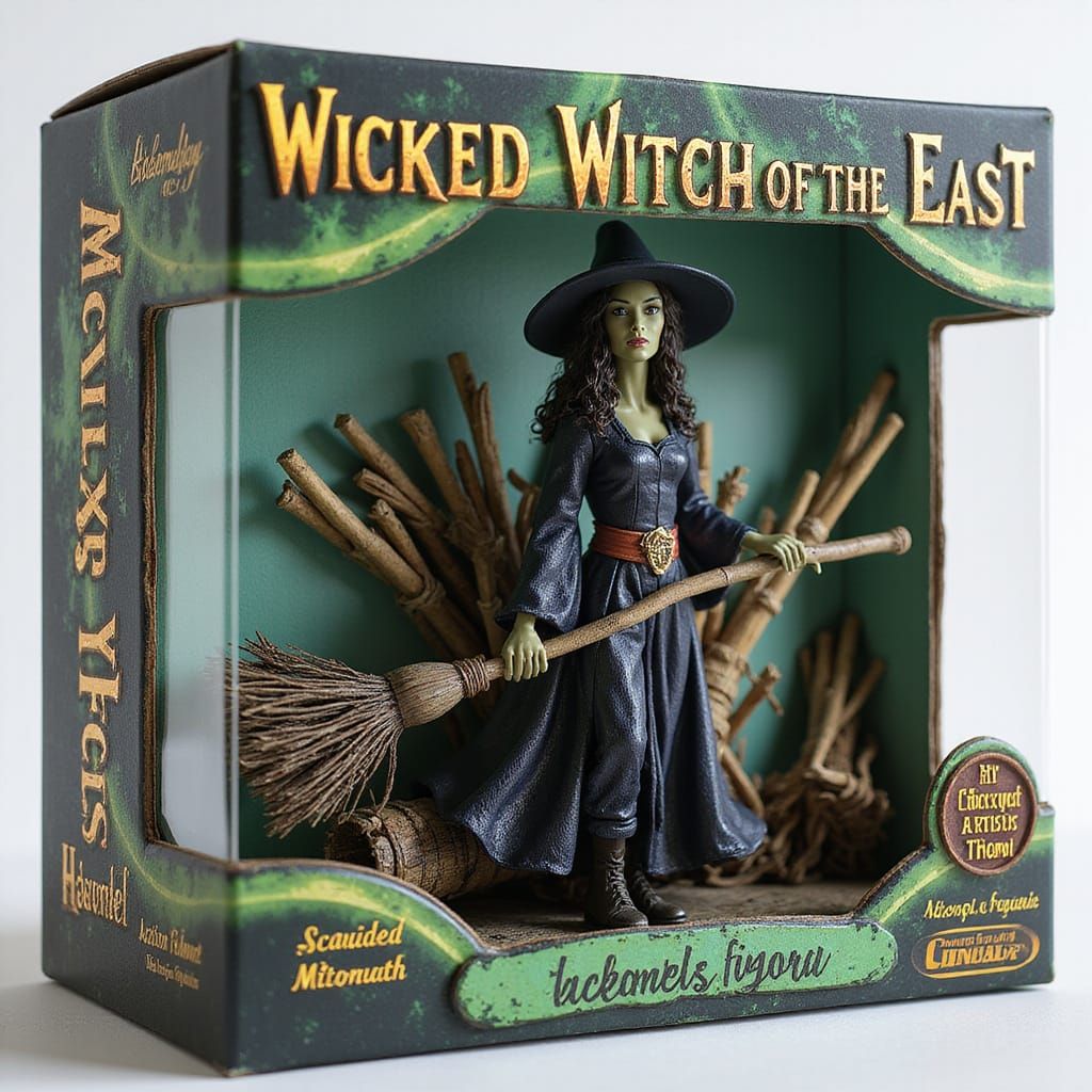 Vibrant Wicked Witch Action Figure in Whirlwind Box