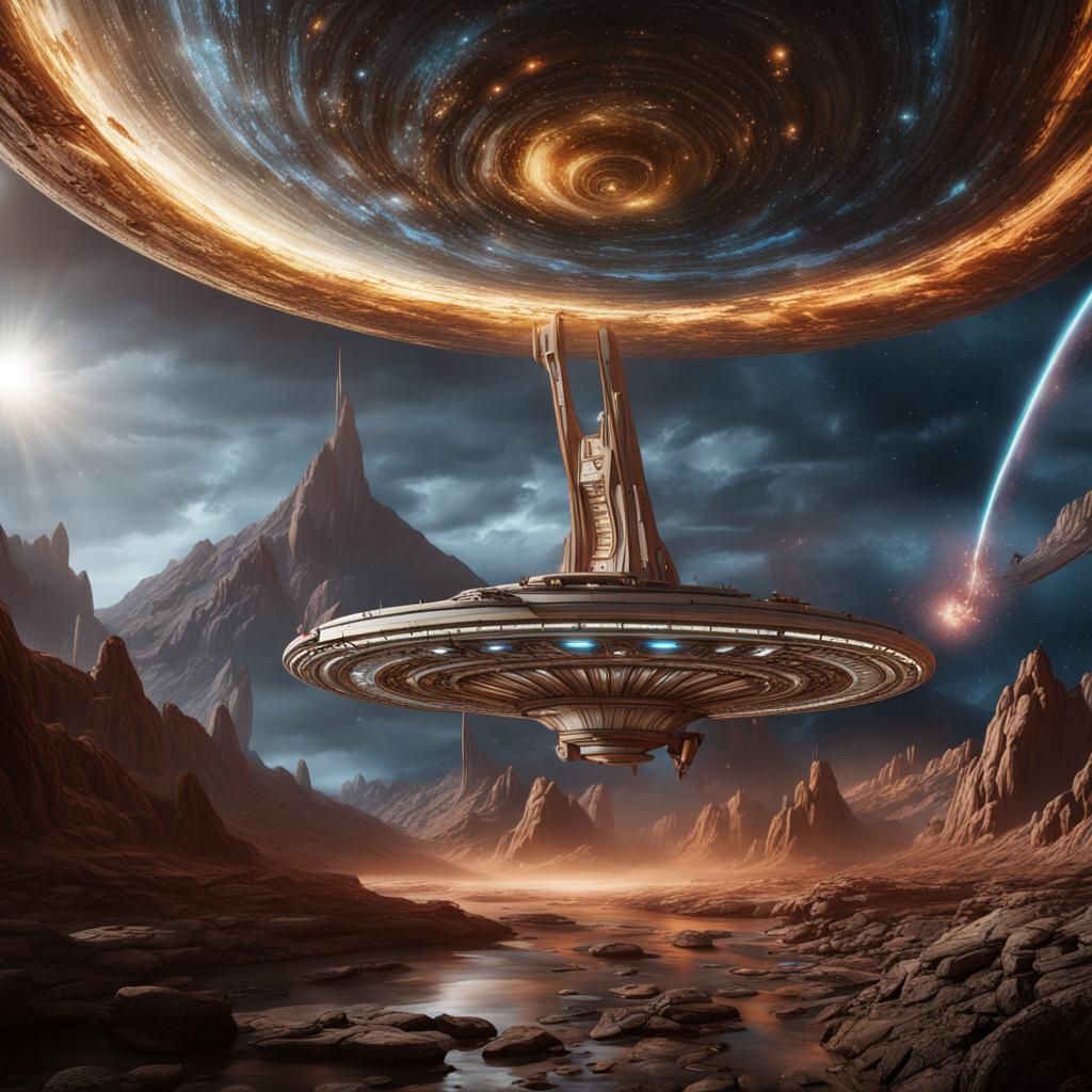 Captain Kirk: Detailed Matte Painting in 8K