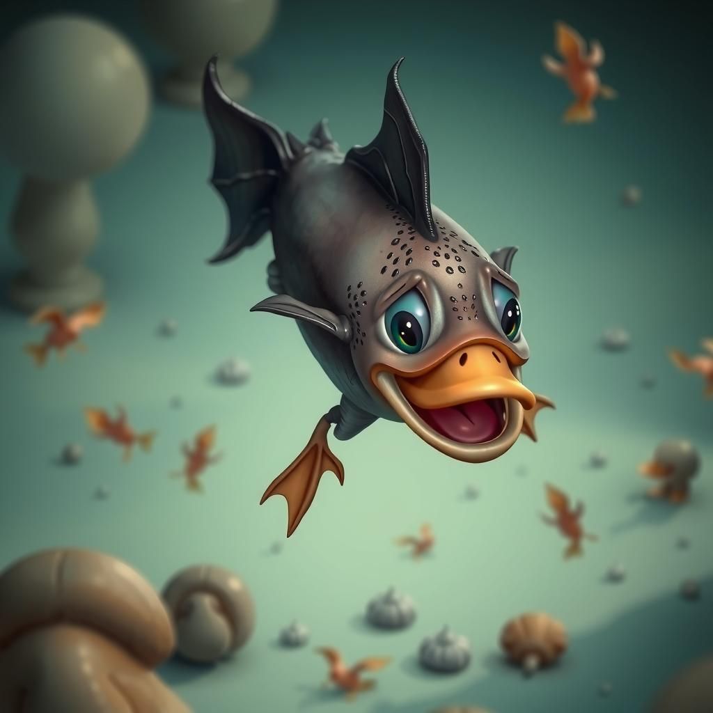 Ducky Bat Fish: An AI Interpretation