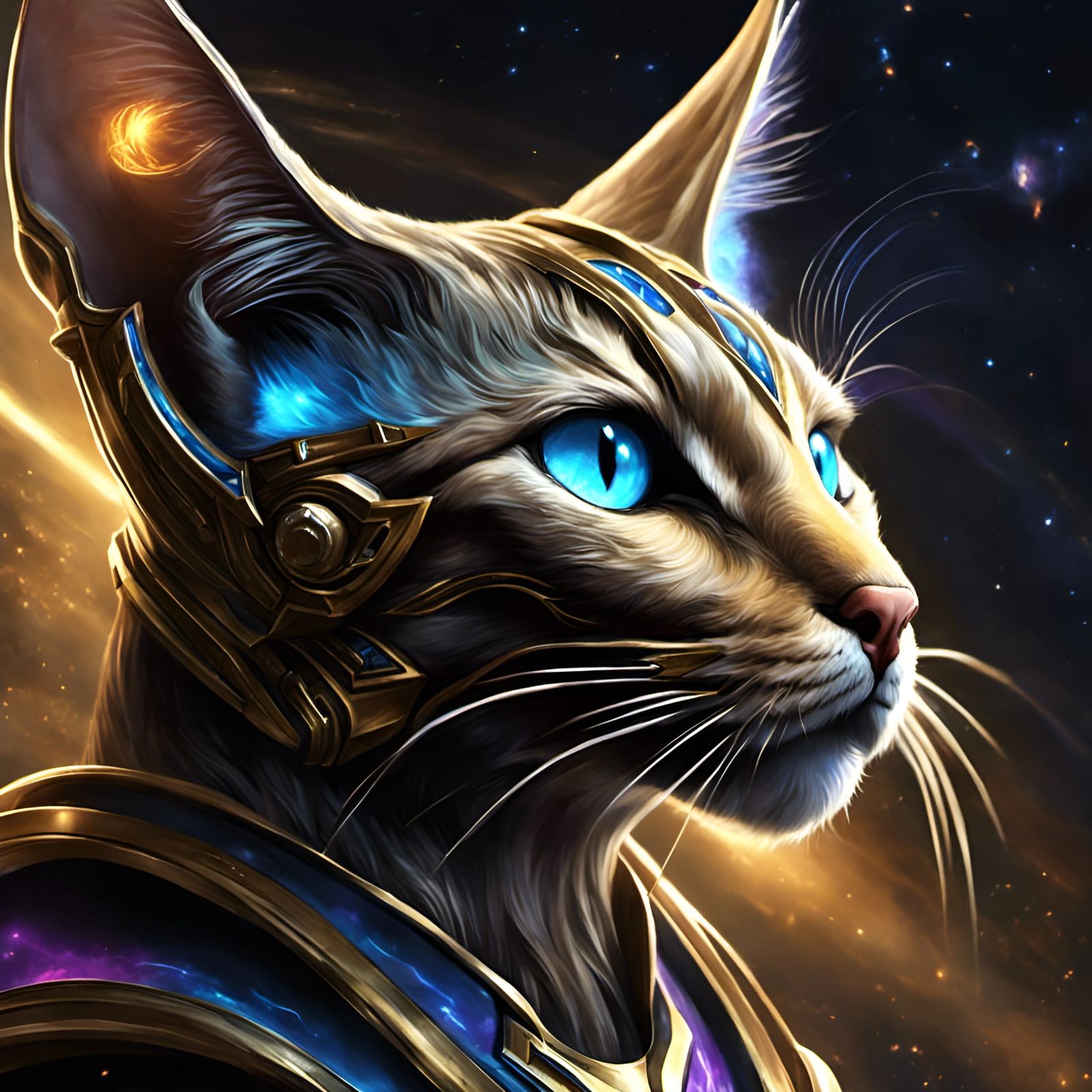 Nerazim Protoss Cat Concept Art in 8K