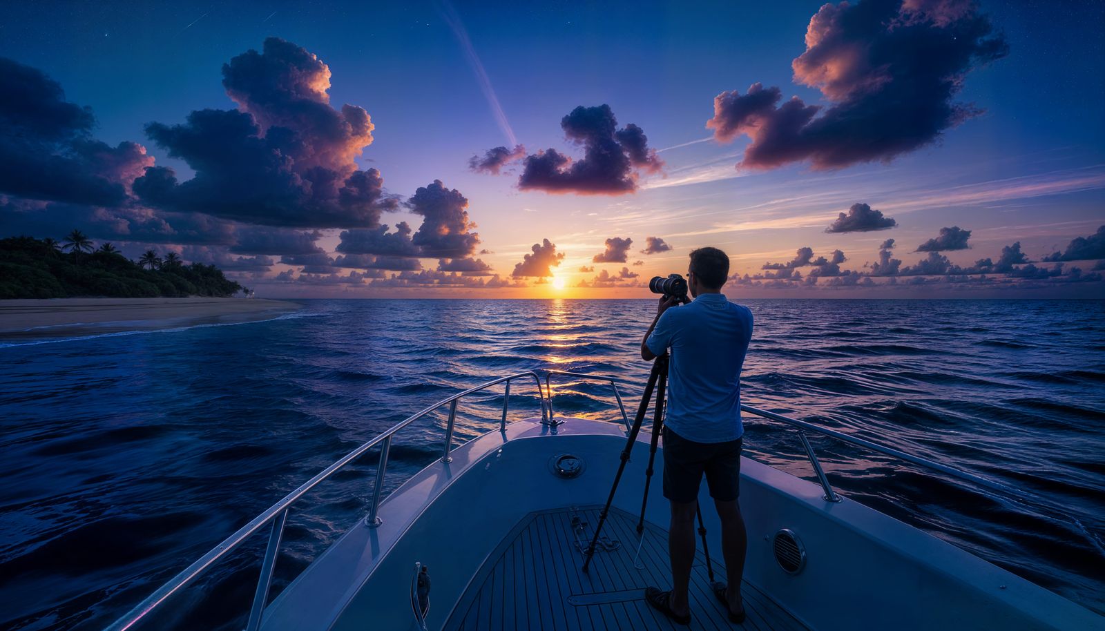Ocean View Beach Photography at Dusk