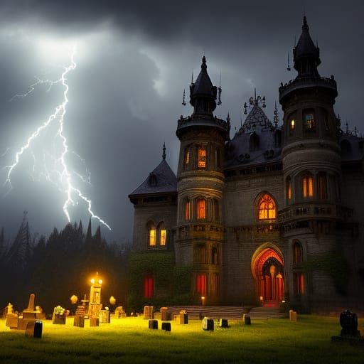 Eerie Gothic Castle and Haunted Pet Cemetery
