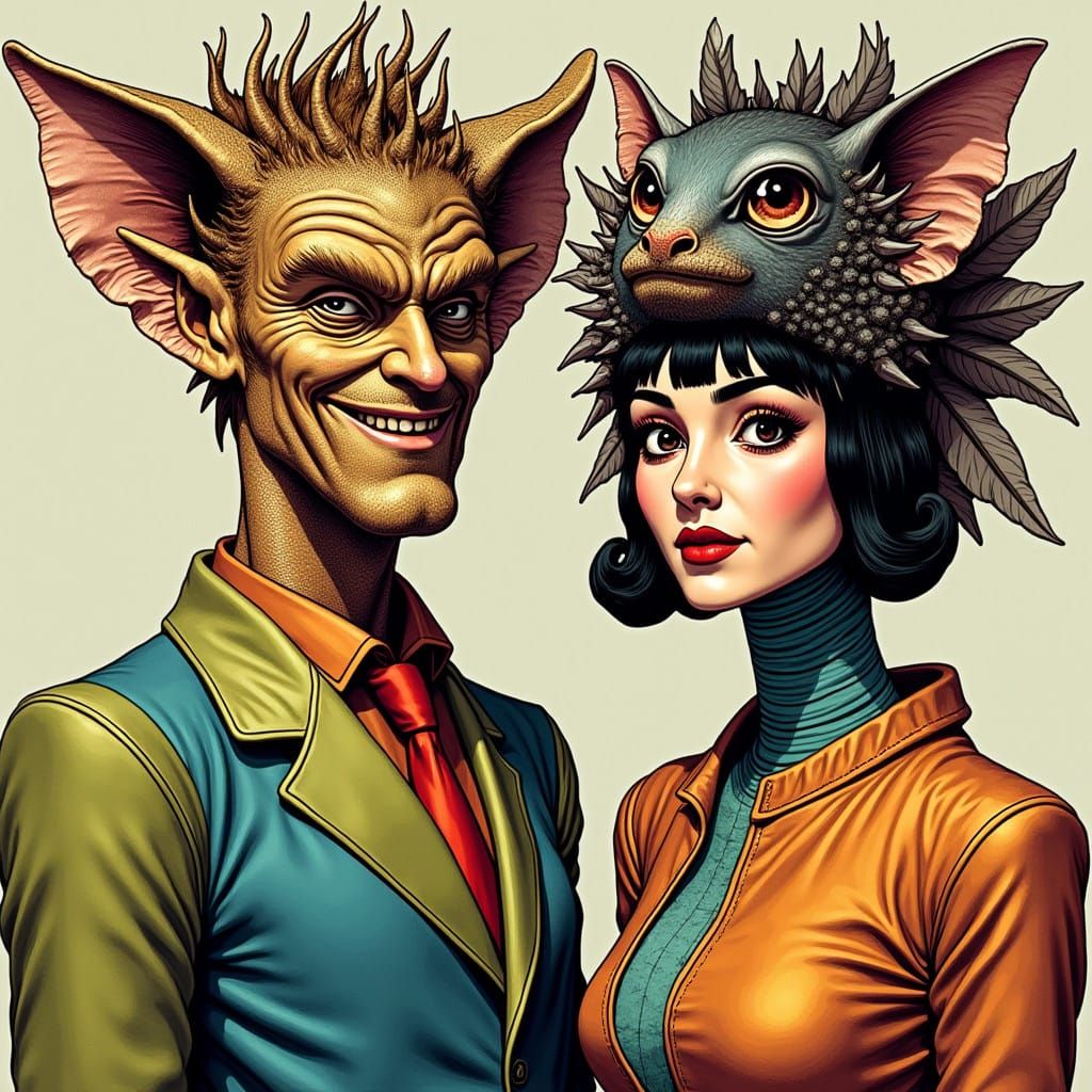 Far-Out Futuristic Fashion on a Groovy Magazine Cover