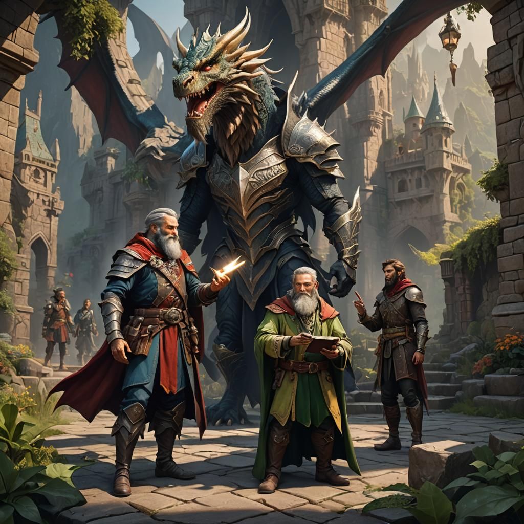 Cleric and Ranger Seek Rogue: Fantasy Concept Art