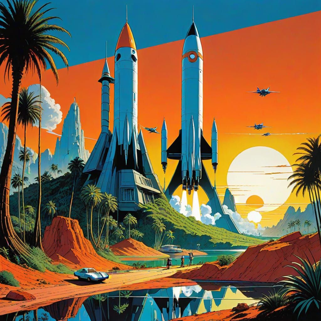 Thunderbirds Blast Off in Retro-Futuristic Style