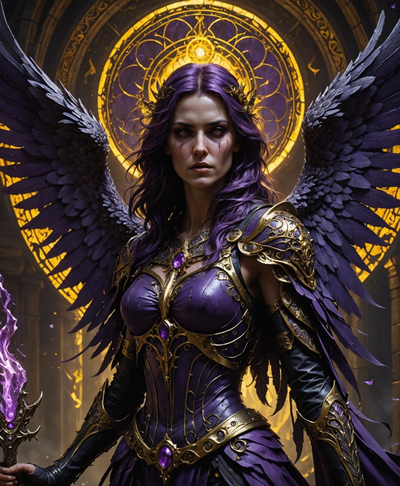 Angel of Death Reaping Souls Dark Fantasy Art