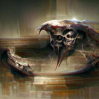 Sinister Skull Digital Artwork