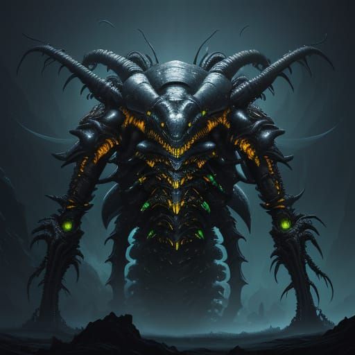 Toxorge X: Biomechanical Horror in Iridescent Hues