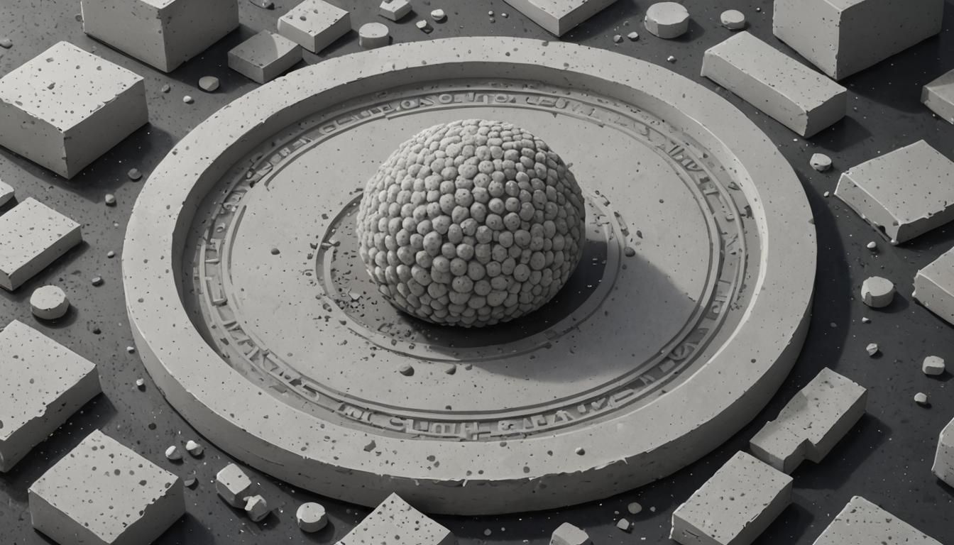 Precisionist Insignia in Noctilucent Digital Illustration