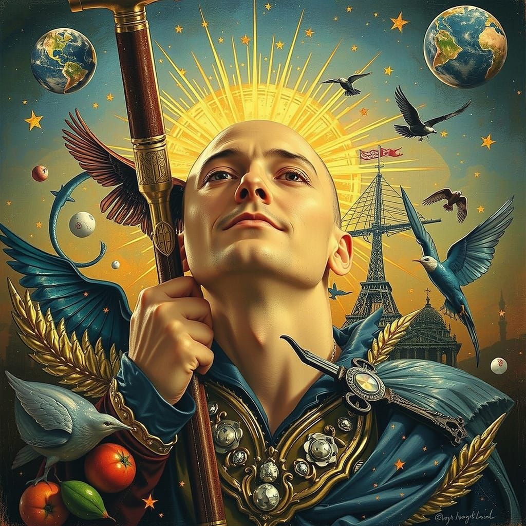 AI Generated Abstract Art of Beauty and Truth