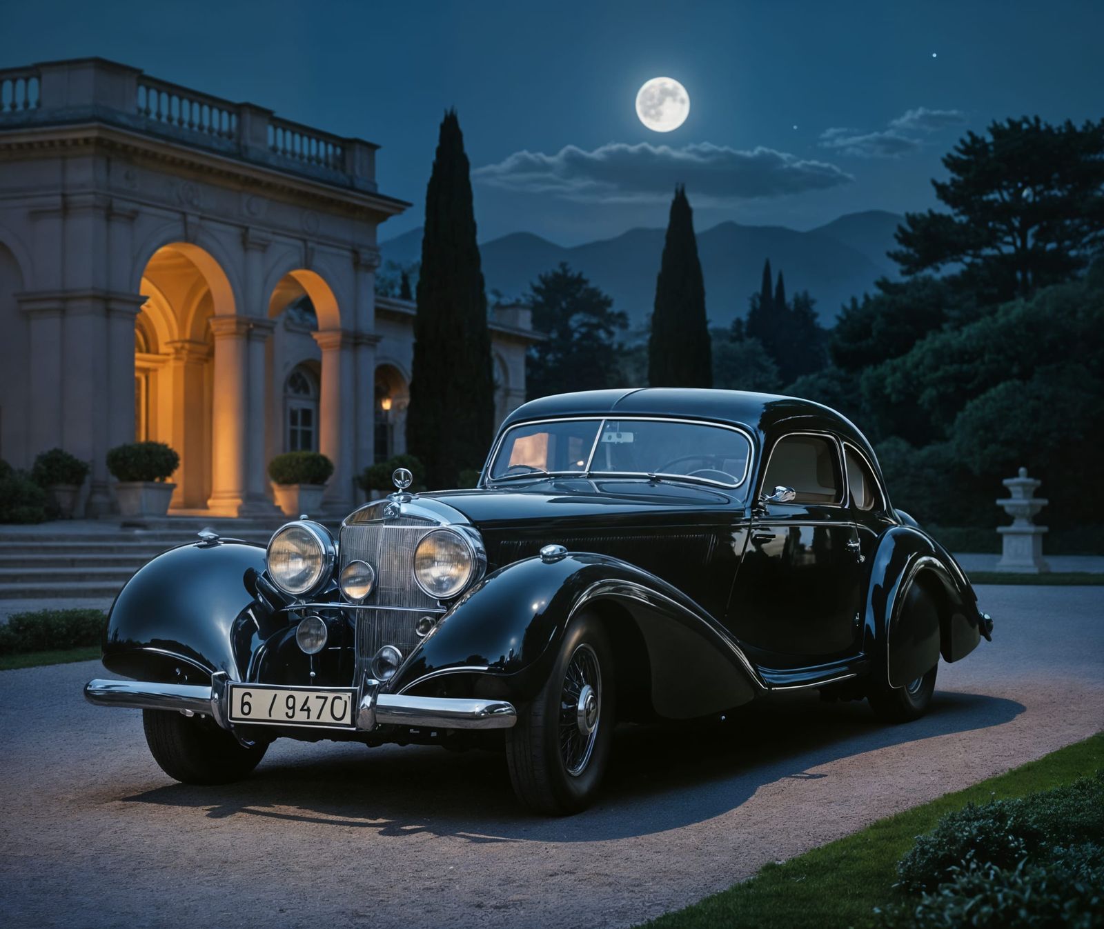 1939 Mercedes Benz 540K in Art Deco Style