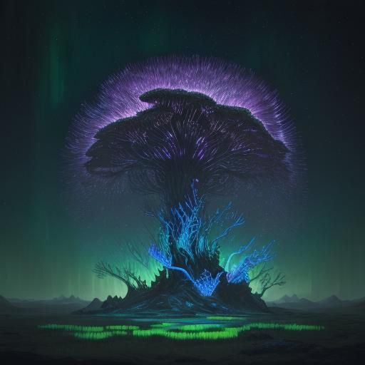 Iridescent Microscopic Life Flourishes in Petri Dish