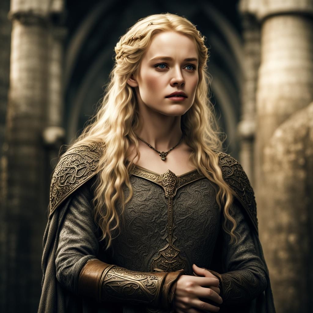 Hyperrealistic Eowyn Portrait from Lord of the Rings