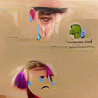 Minimalist AI Image of Sadness