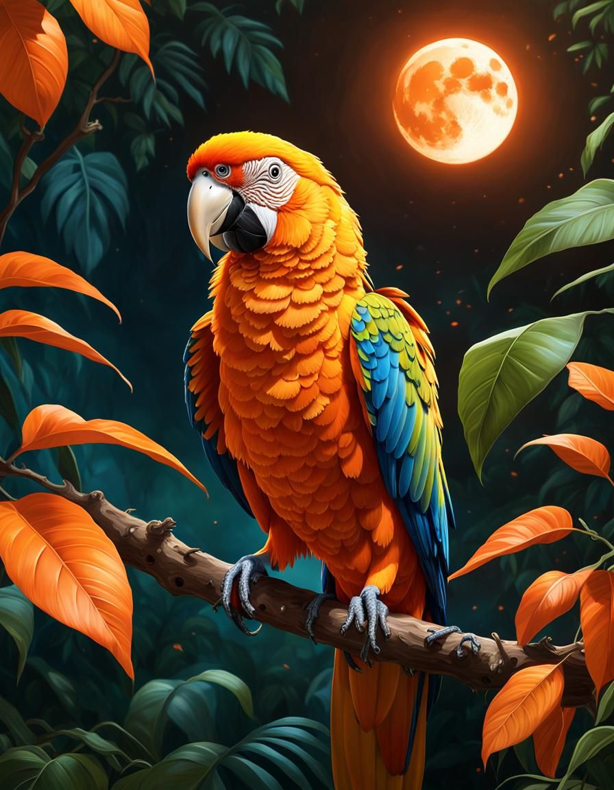 Orangey Parrot