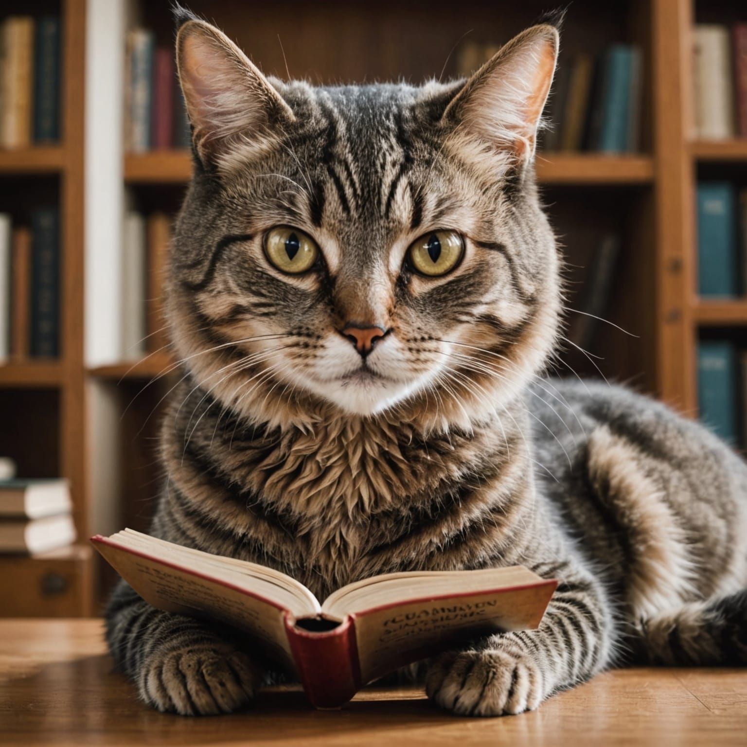 Whimsical Feline Mind Reader in Dreamlike Scenario