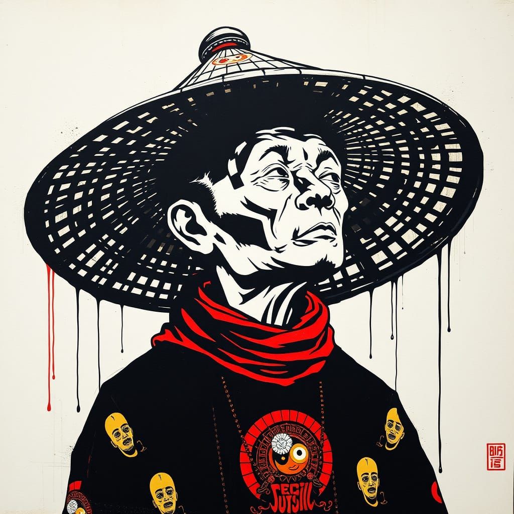 Urban Psychedelic Art in Street Style