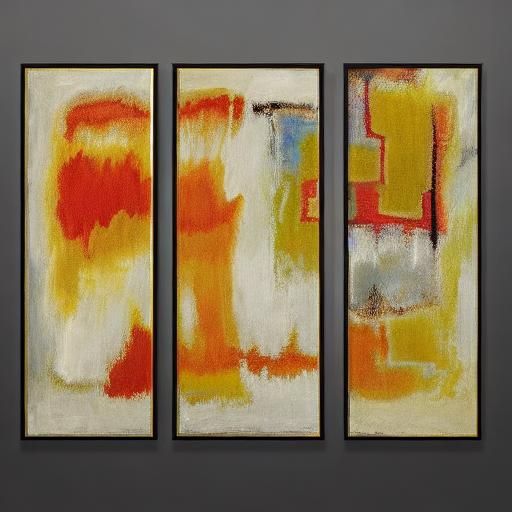 Refined Rabbit in Dining Room, Abstract Expressionism