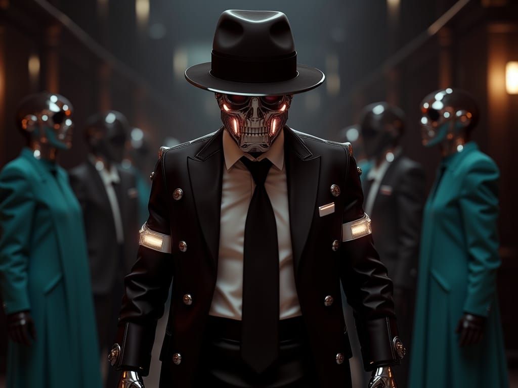 Robot Zombie Michael Jackson at High School Prom